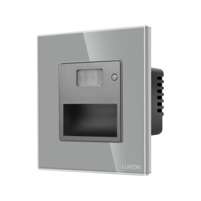 Lampa de Veghe cu Senzor de Miscare LUXION cu Rama din Sticla culoare gri