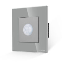 Lampa de Veghe cu Senzor de Miscare LUXION cu Rama din Sticla culoare gri