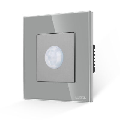 Lampa de Veghe cu Senzor de Miscare LUXION cu Rama din Sticla culoare gri