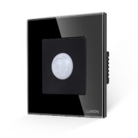 Lampa de Veghe cu Senzor de Miscare LUXION cu Rama din Sticla culoare neagra