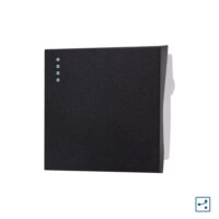 Modul Intrerupator Simplu Cap Cruce Mecanic 2M LUXION, Standard Italian culoare neagra