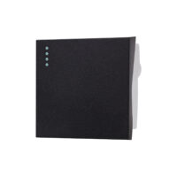 Modul Intrerupator Simplu Mecanic 2M LUXION, Standard Italian culoare neagra